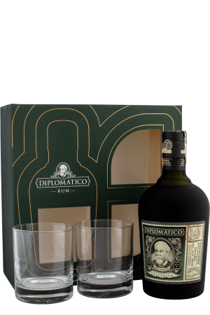 Diplomático Reserva Exclusiva + 2 poháre